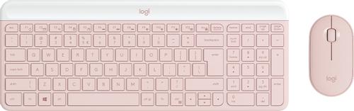 LOGITECH Slim Wireless Combo MK470 - Tastatur & Mus sæt - Universal - Pink (920-011322)