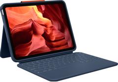 LOGITECH Rugged Combo 4 - Tastatur und Foliohülle - Apple Smart connector - Classic Blue - für Apple 10.9-inch iPad (10. Generation)
