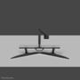 Neomounts by Newstar s DS75S-950BL2 NEXT One - Mounting kit (monitor arm, clamp mounting base, grommet mount) - full-motion - for 2 LCD displays - aluminium - black - screen size: 17"-32" - desk-mountable (DS75S-950BL2)