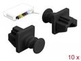 DELOCK Dust Cover for RJ45 jack 10 pieces black