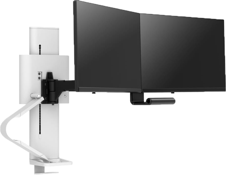 ERGOTRON Trace dual monitor mount, slim profile clamp, snw (45-658-251)