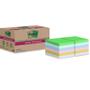 POST-IT Super Sticky 100% Recycled Notes Assorted Colours 47.6 x 47.6 mm 70 Sheets Per Pad (Pack 12) 7100284780