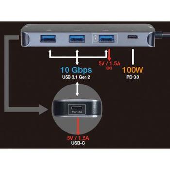 ROLINE Hub USB Type C, 5 Port, 3x A + 2x C (1x Dat, a+1xPD) (14.02.5048)