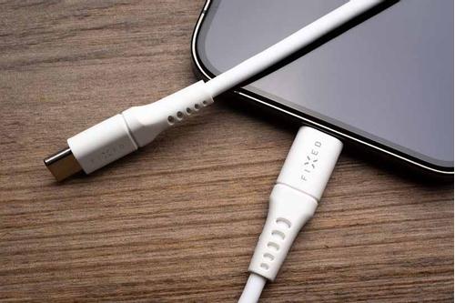 FIXED LIQUID Silicone cable 60W USB-C/C 1.2m White (FIXDLS-CC12-WH)