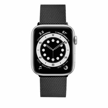 FIXED älykellon mesh-ranneke,  Apple Watch 42 / 44 / 45 / 49 mm, musta (FIXMEST-434-BK)