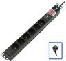 LANVIEW POWER STRIP 19" - 6 WAYS - 1U