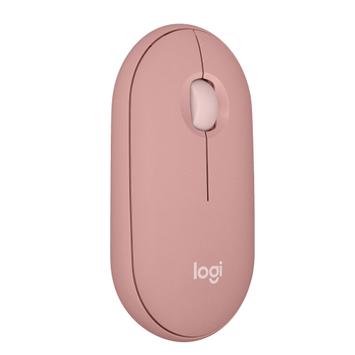 Logitech Pebble Mouse 2 M350s - mus - Bluetooth 5.2 LE - tonal rosa (910-007014)