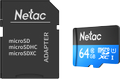 NETAC P500 Standard MicroSDXC 64GB U1/C10 up to 90MB/s,SD Adapter