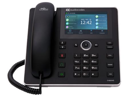 AUDIOCODES C450HD IP-PHONE POE GBE BLACK2 ETHERNET 10/ 100/ 1000 PORTS 1280X PERP (IPC450HDEG)