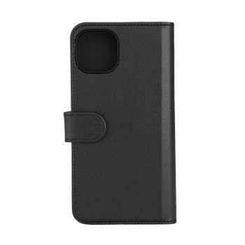 DELTACO Wallet case, 2-in-1, iPhone 15 Plus, magnetic cover, black (MCASE-WIP1567)