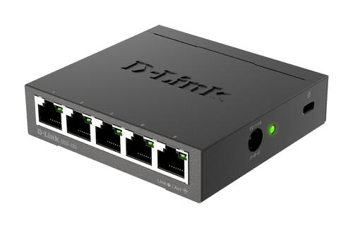 D-LINK 5-port 10/ 100/ 1000 Gigabit Metal Housing Desktop Switch (DGS-105/E)