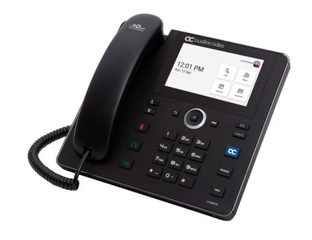AUDIOCODES TEAMS C455HD IP-PHONE POE GBE WITH INTEGRATED BT DUAL BAND WI- PERP (TEAMS-C455HDPS-DBW)