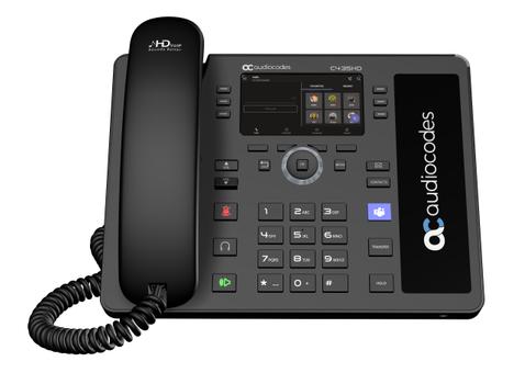 AUDIOCODES Teams C435HD R TAA IP Phone PoE GbE black (TEAMS-C435HD-R-TAA)