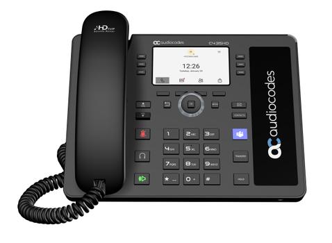 AUDIOCODES Teams C435HD R TAA IP Phone PoE GbE black (TEAMS-C435HD-R-TAA)