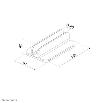 Neomounts by Newstar Vertical Laptop Stand (NSLS300BLACK)