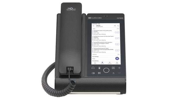 AUDIOCODES Teams C470HD Total Touch IP Phone PoE GbE with integrated BT and Dual Band WiFi (TEAMS-C470HD-DBW)
