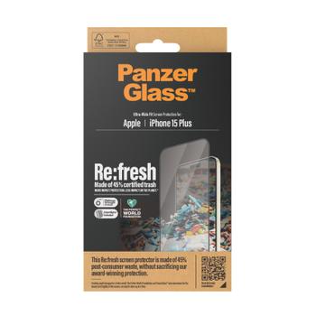 PanzerGlass Screen Protector Recycled Glass clear iP 15 Plus (2823)