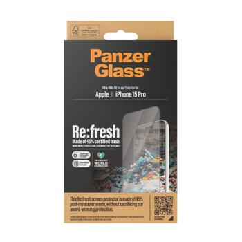 PanzerGlass SCREEN PROTECTOR RE:FRESH IPHONE 15 PRO UWF EA ACCS (2822)