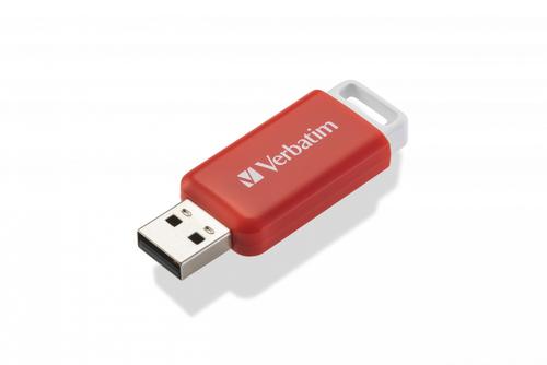 VERBATIM DataBar USB 2.0 Drive 16GB, Red (49453)