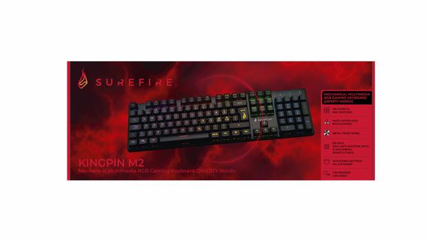 SUREFIRE KingPin M2 Mech. Gaming RGB Keyboard QWERTY (Nordic (48720)