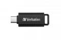 VERBATIM USB Drive 3.2 Gen 1 128GB Retractable USB-C (49459)