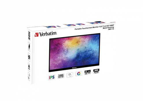 VERBATIM PMT-15 Portable Monitor 15.6" Full HD 1080p Metal Housing (49592)