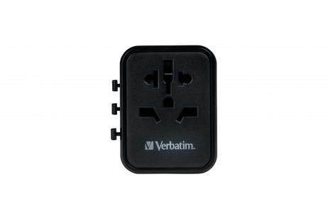 Verbatim UTA-02 Univ. Travel Adapter 1 xUSB-C PD 20W/1 xUSB-A QC 3.0 ACCS (49544)