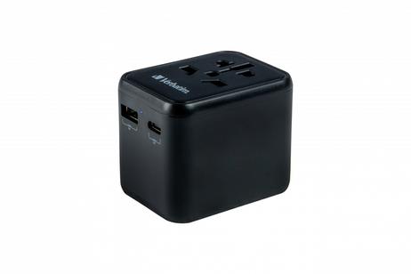 Verbatim UTA-02 Univ. Travel Adapter 1 xUSB-C PD 20W/1 xUSB-A QC 3.0 ACCS (49544)