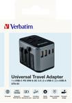 VERBATIM UTA-03 Univ.Travel Adapter 1xUSB-C PD30W+QC3.0/ 2xUSB-C/ 2x A ACCS (49545)