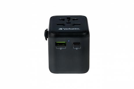 Verbatim UTA-02 Univ. Travel Adapter 1 xUSB-C PD 20W/1 xUSB-A QC 3.0 ACCS (49544)