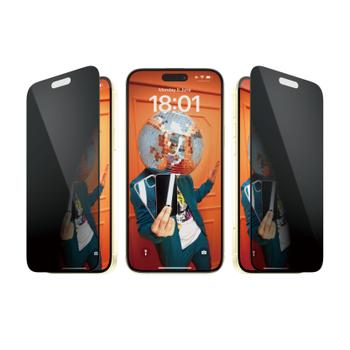 PanzerGlass iPhone 15 Plus Privacy Skjermbeskytter Herdet glass, Ultra wide fit, Inkludert ramme for perfekt montering (P2811)