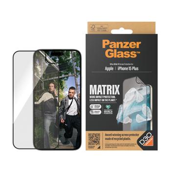 PanzerGlass PG MATRIX Screen Protect w/D3O iPhone 15 Plus UWF w/Aligner (2819)