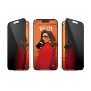 PanzerGlass iPhone 15 Pro Privacy Skjermbeskytter Herdet glass, Ultra wide fit, Inkludert ramme for perfekt montering