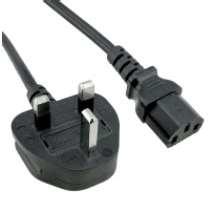 OPENGEAR Power cable IEC to UK 3pin, Black 1.8m for CM7100, IM7200 and OM2200 (440015)