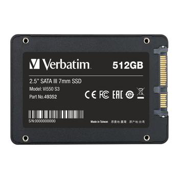 VERBATIM Vi550 S3 SSD 2.5” SATA III 7mm 512GB (49352)