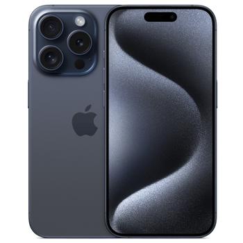APPLE iPhone 15 Pro - 5G smartphone - dual-SIM / intern geheugen 256 GB - OLED-scherm - 6.1" - 2556 x 1179 pixels (120 Hz) - 3x achtercamera's 48 MP, 12 MP, 12 MP - front camera 12 MP - blauw titanium (MTV63ZD/A)