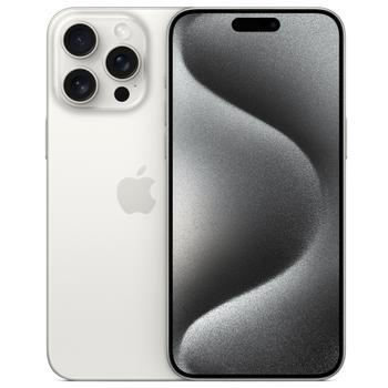 APPLE iPhone 15 Pro Max 1TB (hvit titan) Smarttelefon,  6,7'' Super Retina XDR-skjerm,  48+12+12MP kamera, IP68, 5G (MU7H3QN/A)