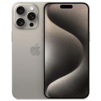 APPLE iPhone 15 Pro Max 256GB (naturlig titan) Smarttelefon,  6,7'' Super Retina XDR-skjerm,  48+12+12MP kamera, IP68, 5G (MU793QN/A)