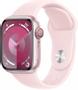 APPLE Watch Series 9 GPS + Cellular 41mm Pink Aluminium Case with Light Pink Sport Band - M/L