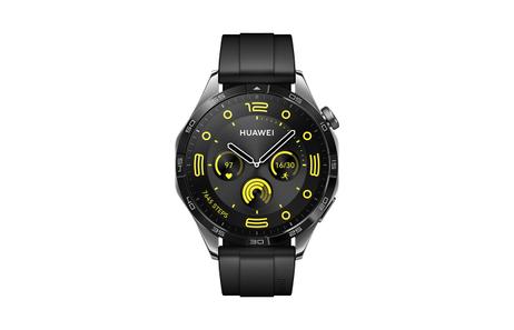 Huawei Watch GT 4 - rustfritt stål - smartklokke med stropp - svart (55020BGS)