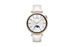 HUAWEI WATCH GT4 41MM CLASSIC GOLD STAINLESS CASE/WHITE LEATHE CONS