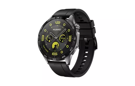 Huawei Watch GT 4 - rustfritt stål - smartklokke med stropp - svart (55020BGS)