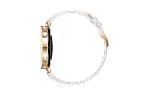 HUAWEI WATCH GT4 41MM CLASSIC GOLD STAINLESS CASE/ WHITE LEATHE CONS (55020BJB)