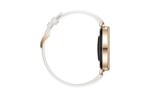 HUAWEI WATCH GT4 41MM CLASSIC GOLD STAINLESS CASE/ WHITE LEATHE CONS (55020BJB)