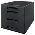 Recycle 4 Drawer Unit Black - 53720095