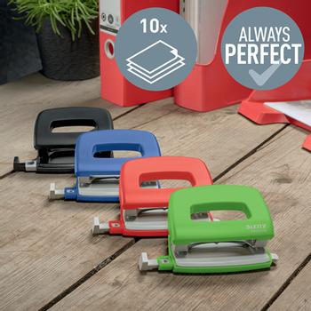 LEITZ NeXXt Recycle Mini Hole Punch 10 Sheets Green - 50100055 (50100055)