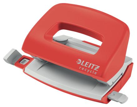 LEITZ NeXXt Recycle Mini Hole Punch 10 Sheets Red - 50100025 (50100025)