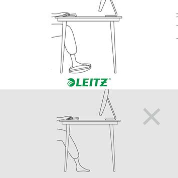 LEITZ Ergo justerbar fotstøtte (65030085)