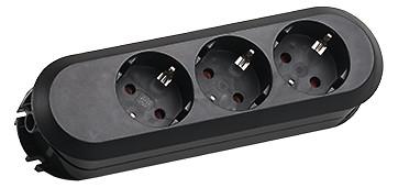 BACHMANN SMART 3xSchuko, bk, without (385.170)
