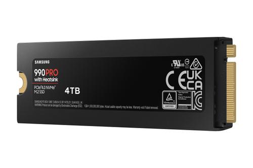 SAMSUNG 990 PRO 4TB SSD MZ-V9P4T0GW NVMe M.2 Heatsink (MZ-V9P4T0GW)